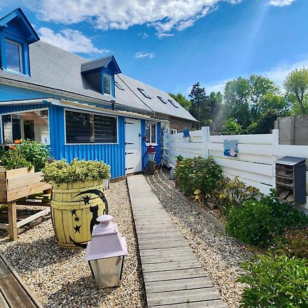 La Petite Maison En Bois Bleue Quiberville Εξωτερικό φωτογραφία