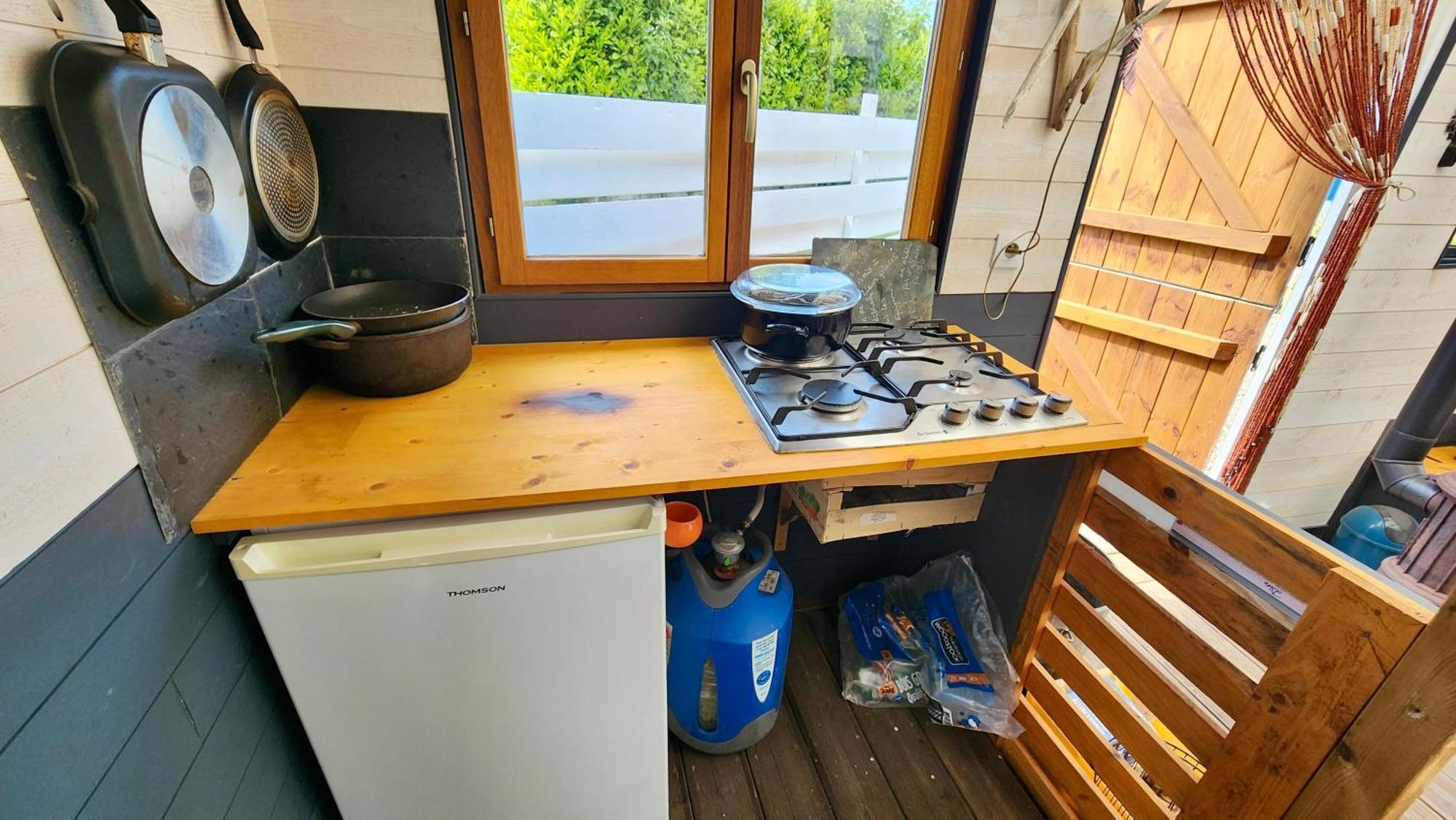 La Petite Maison En Bois Bleue Quiberville Εξωτερικό φωτογραφία